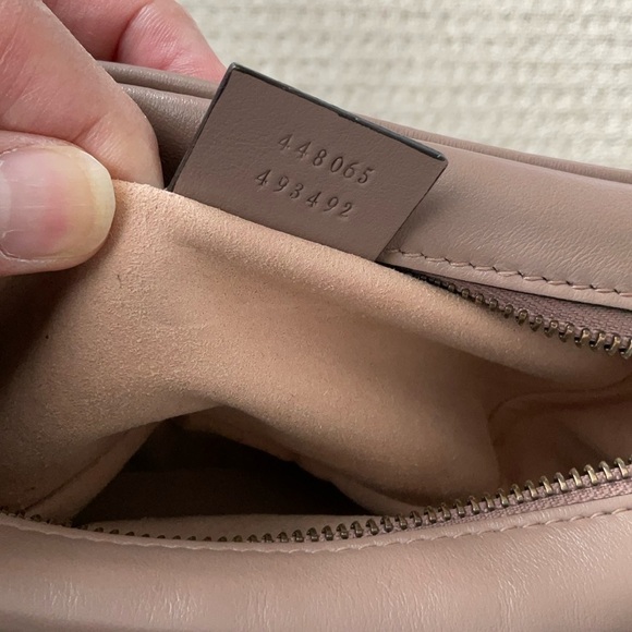 Gucci dusty pink mini marmont vguc bag crossbody - Picture 6 of 8
